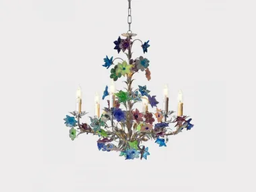 DESIDERIA - Handmade blown glass chandelier by Sogni Di Cristallo - view 2